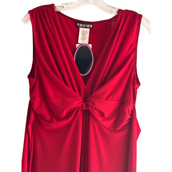 Paper Doll XL Sleeveless Knot Front Dress Polyester Spandex - Picture 4 of 9